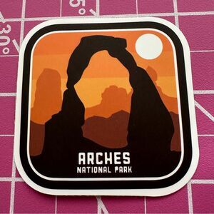 💜13/$13 +Bundle Sticker Sale | Travel Arches National Utah Waterproof Sticker